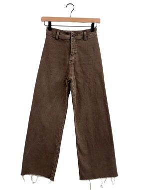 Miou Muse Brown Wide-Leg Jeans